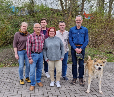 im Bild: Kathrin Ißle, Walter Fritzsche, Kevin Rodeck, Sandra Dierl, Florian Mansius, Gunar Gobel